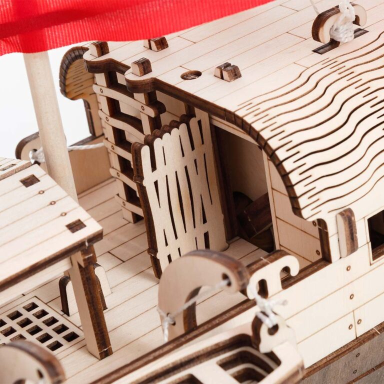 NEW KI-GU-MI ROTATING Globe Stand Wooden Art 3D Puzzle DIY Model...