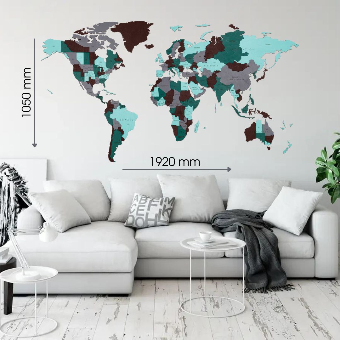 WORLD MAP Emerald Planet - Image 4
