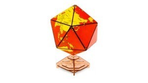 Глобус-икосаэдр (красный)